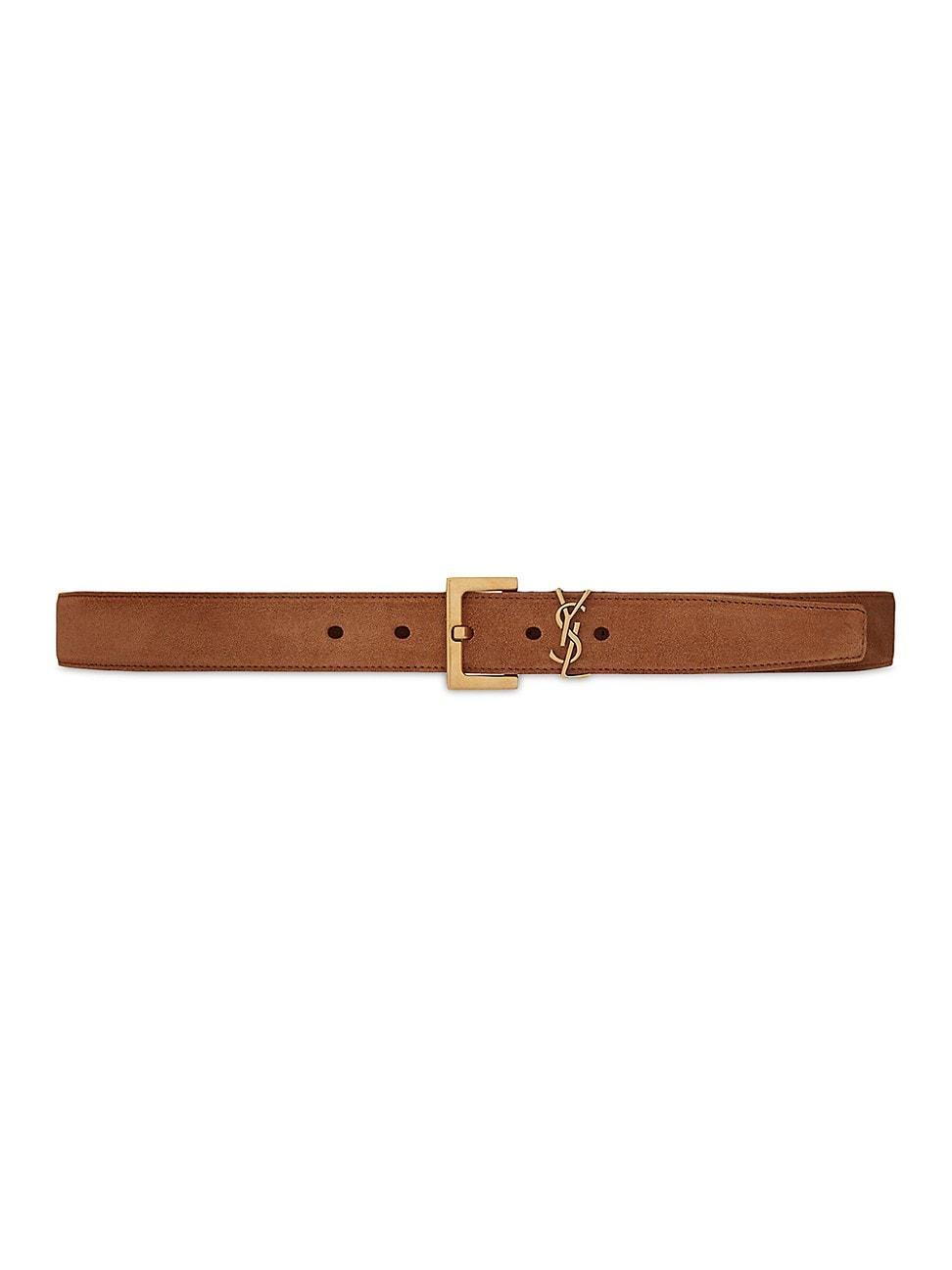 Womens Monogram Suede Belt Product Image