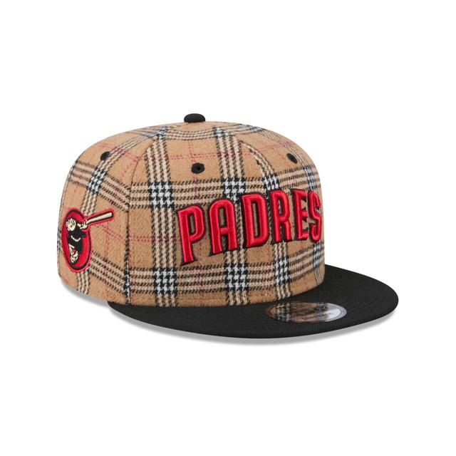 San Diego Padres Tan Tartan 9FIFTY Snapback Hat Male Product Image