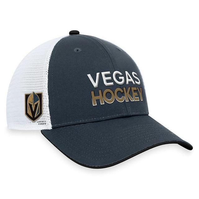 Mens Fanatics Branded Gray Vegas Golden Knights Rink Trucker Adjustable Hat, Grey Product Image