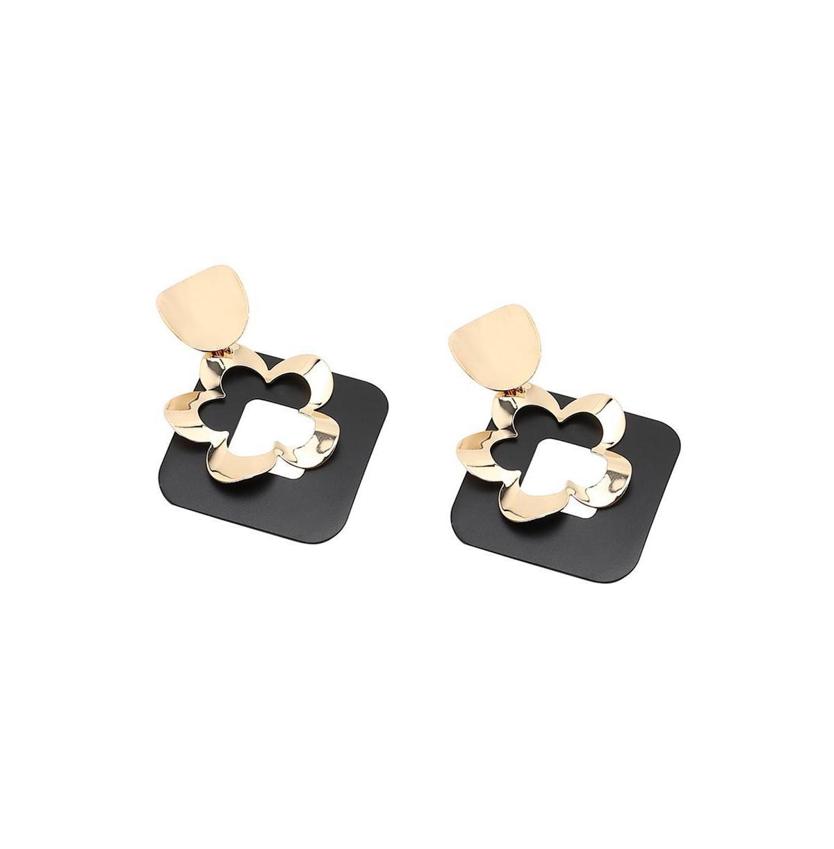 Sohi Womens Contrast Drop Earrings Product Image