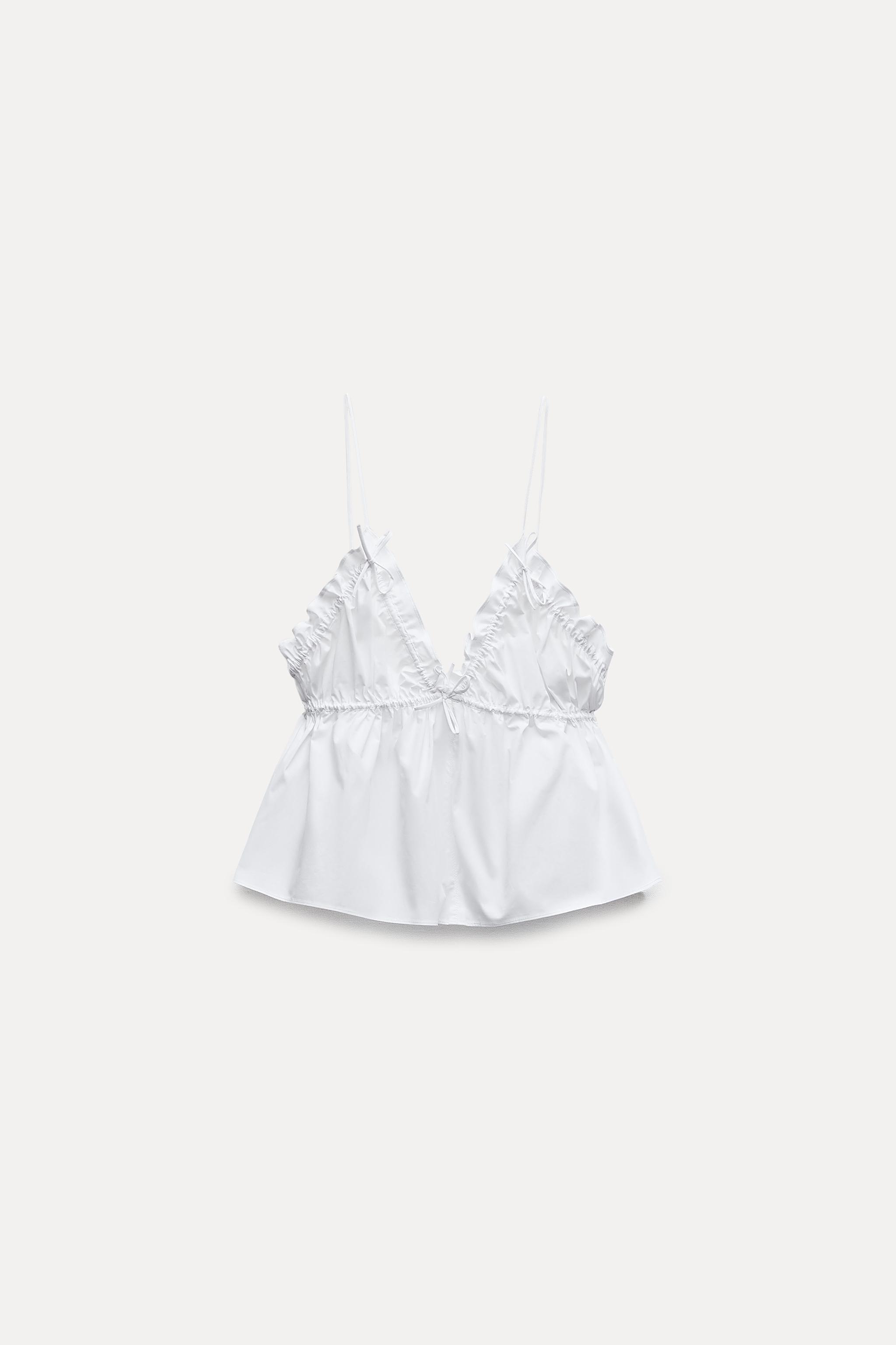 POPLIN TOP WITH BOW Product Image