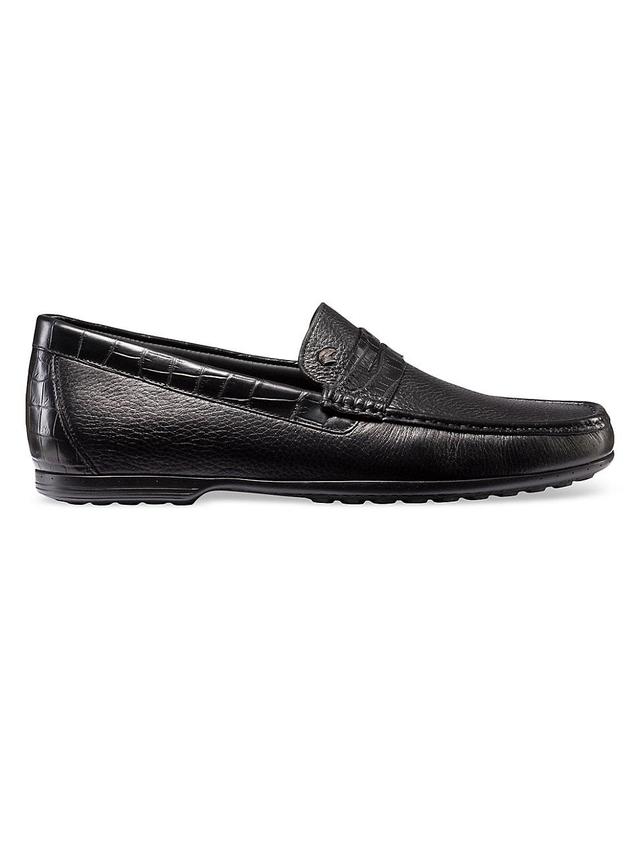 Mens Matted Crocodile Loafers Product Image