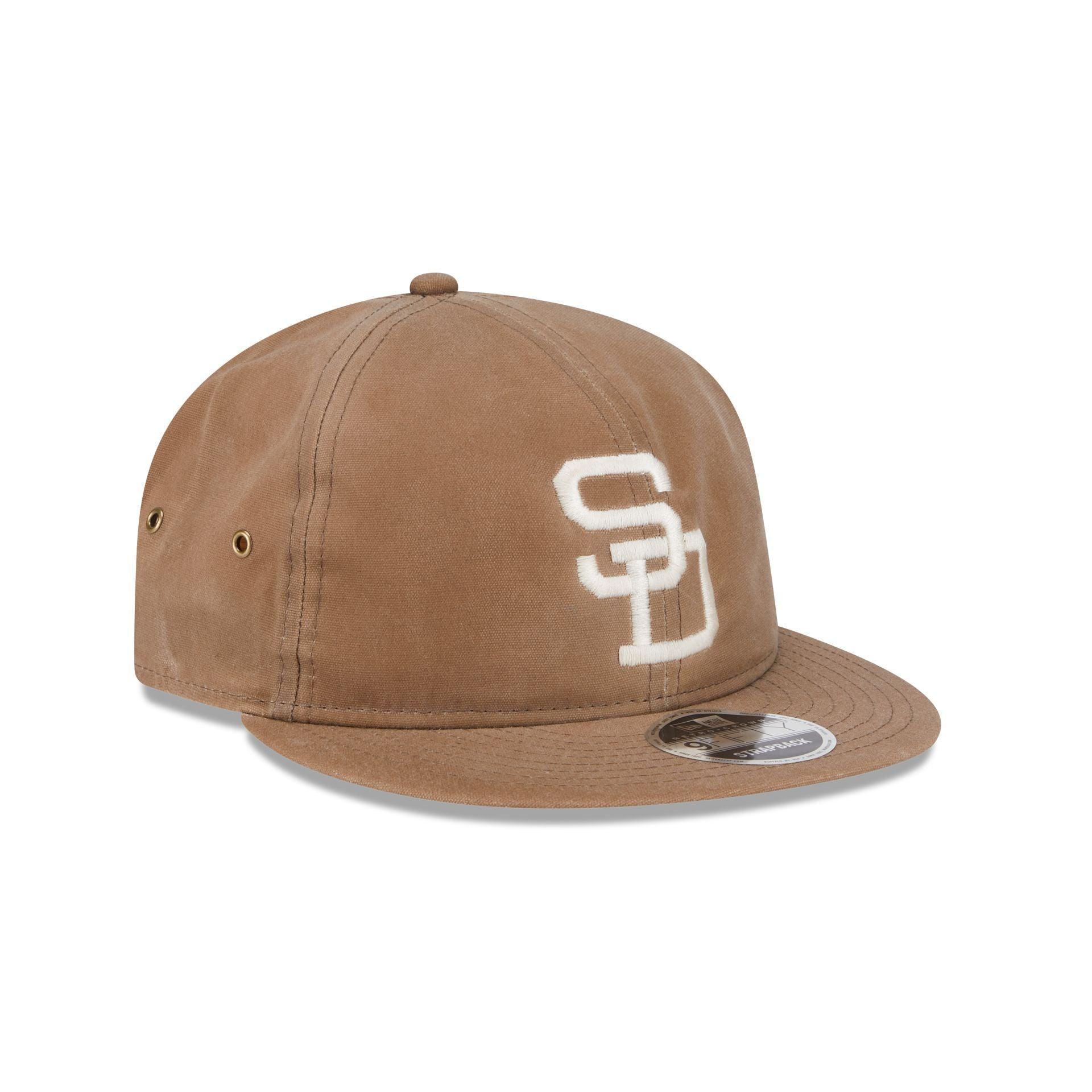 San Diego Padres Khaki Retro Crown 9FIFTY Adjustable Hat Male Product Image