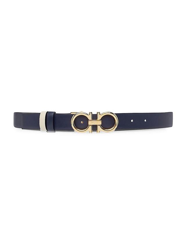 Womens Gancini Buckle Leather Belt Product Image