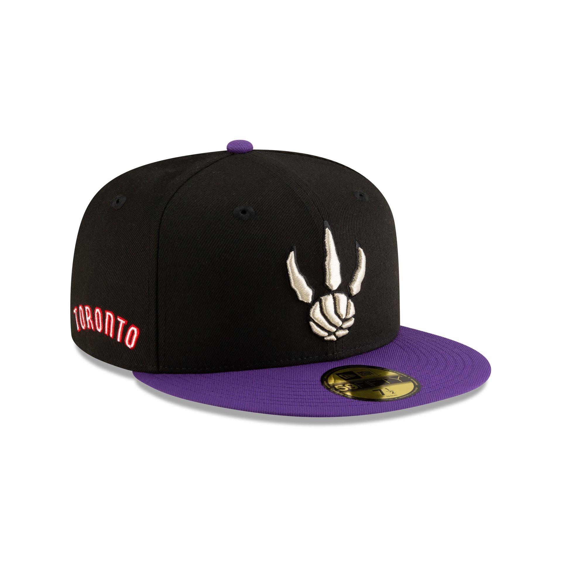 Toronto Raptors Classic Edition Black 59FIFTY Fitted Hat Male Product Image