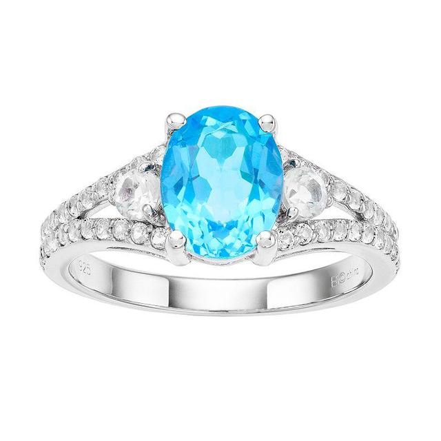 Gemminded Sterling Silver Gemstone Ring, Womens Blue Product Image