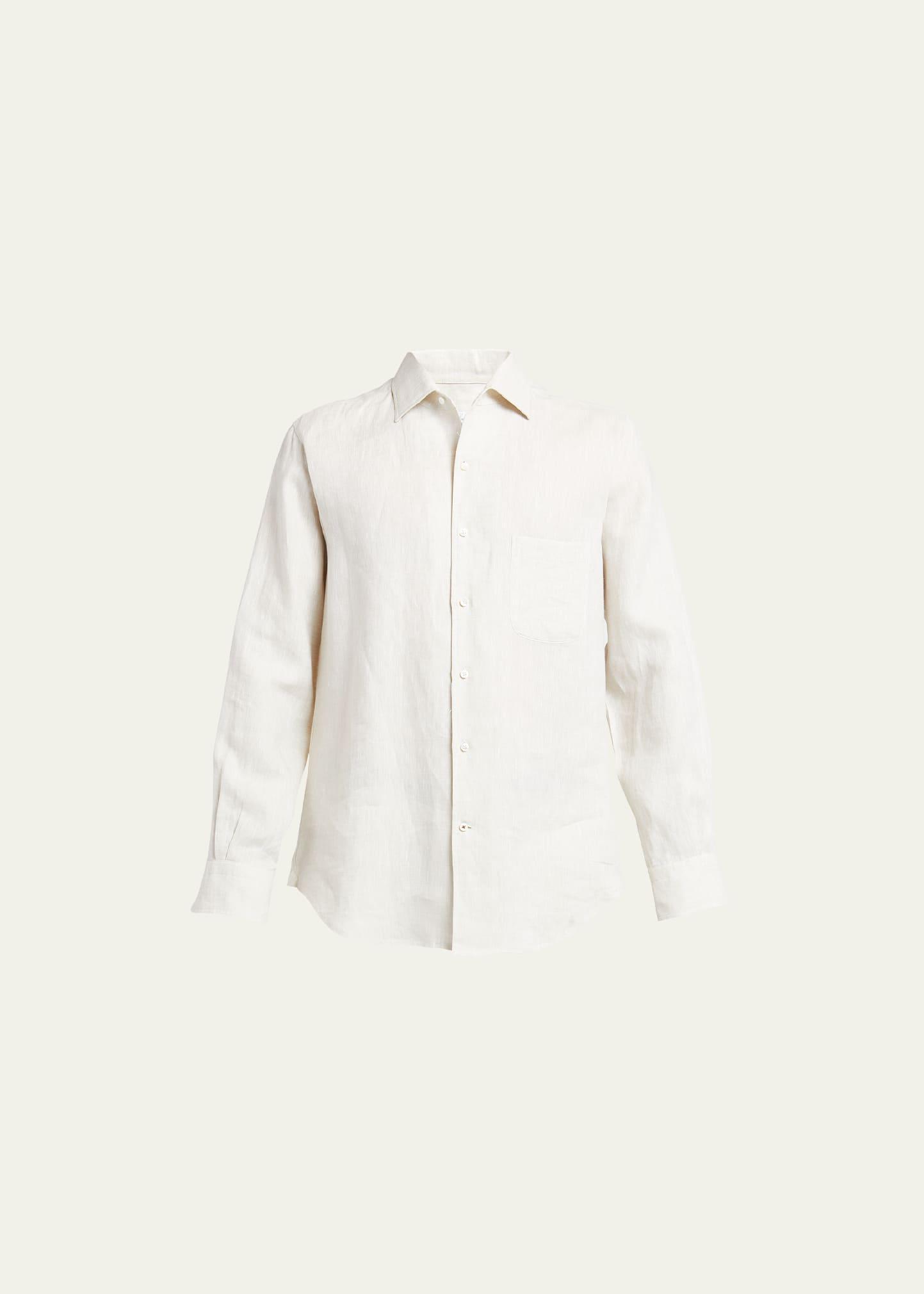 Mens Andre Long-Sleeve Linen Shirt Product Image