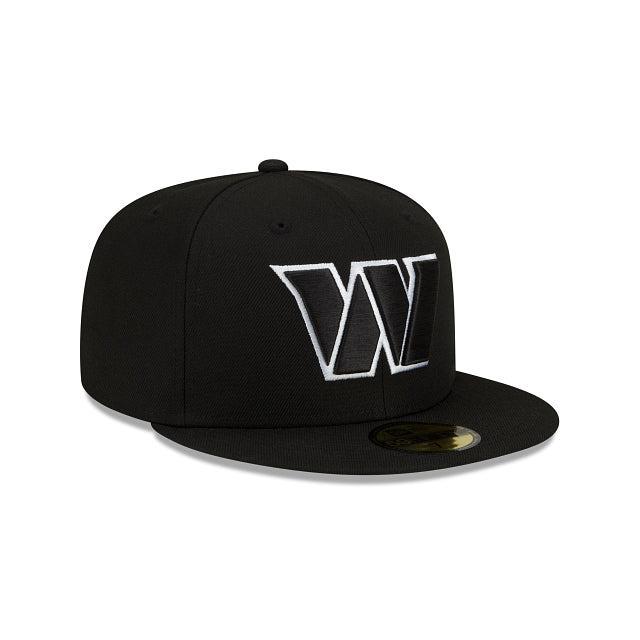 Washington Commanders Black and White 59FIFTY Fitted Hat Male Product Image