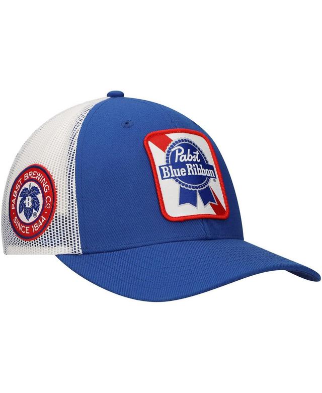 Lids Mens Blue Pabst Blue Ribbon Ribbon Trucker Adjustable Hat - Blue, White Product Image