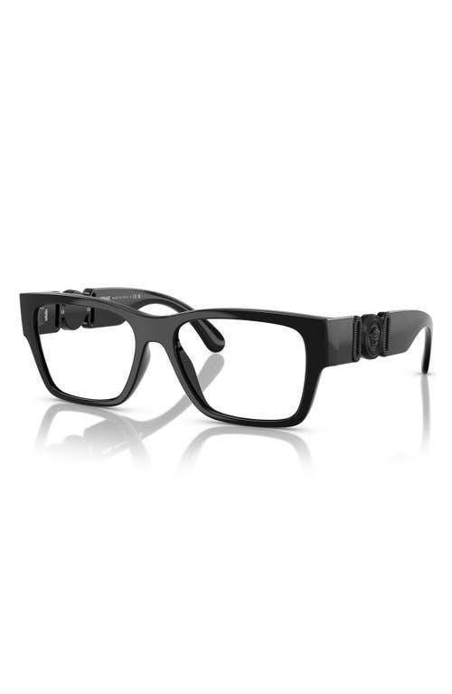 VERSACE 53mm Pillow Optical Glasses In Black Product Image