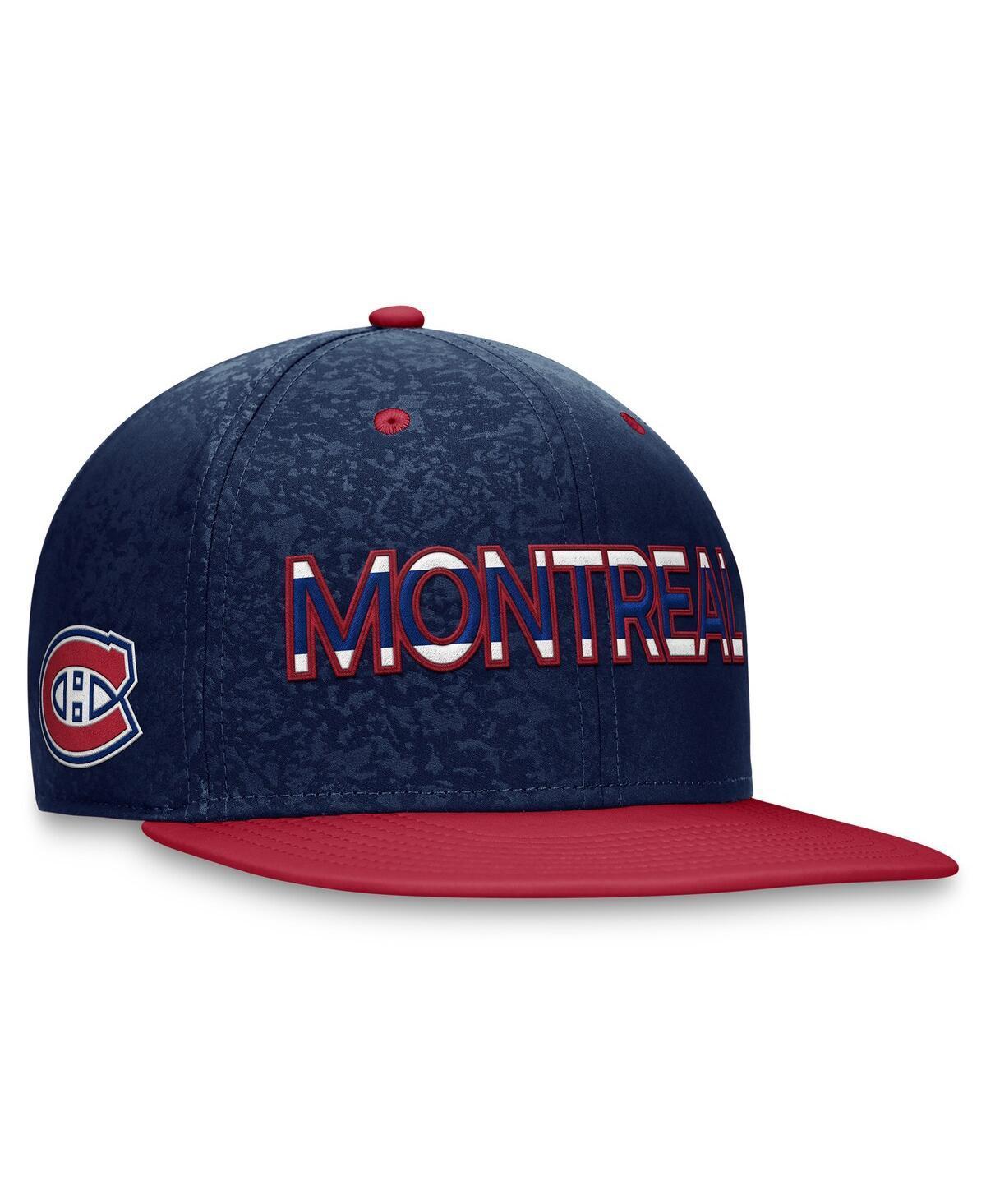 Mens Fanatics Navy Montreal Canadiens Authentic Pro Rink Two-Tone Snapback Hat - Navy Product Image