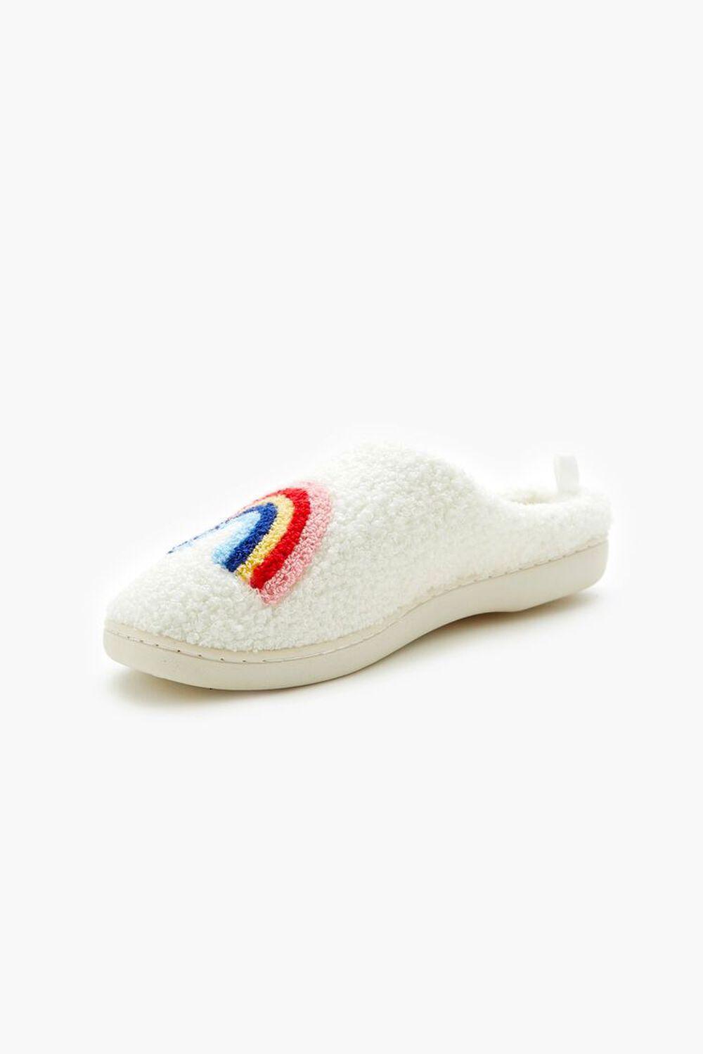 Plush Rainbow House Slippers | Forever 21 Product Image