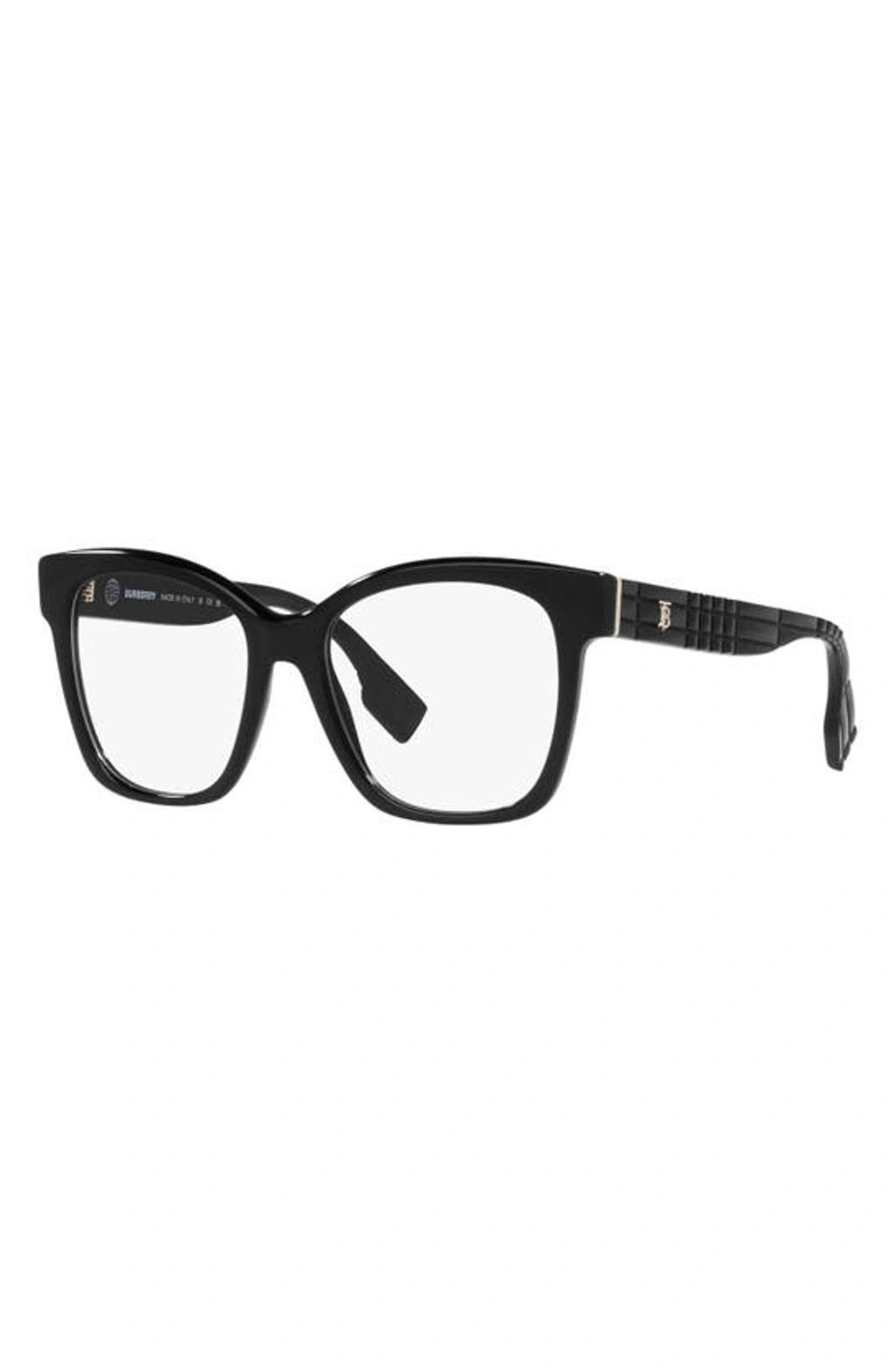 BURBERRY Sylvie 51mm Square Optical Glasses In Black Product Image