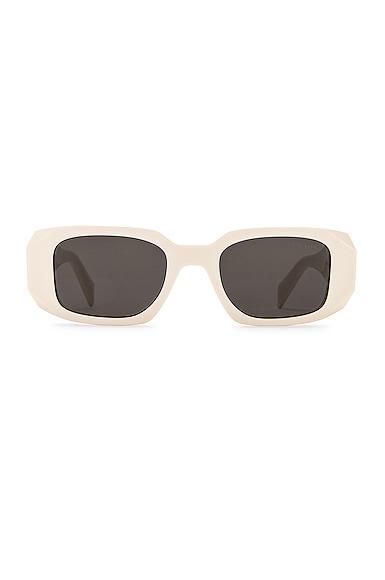 Prada Scultoreo Narrow Sunglasses in Black Product Image