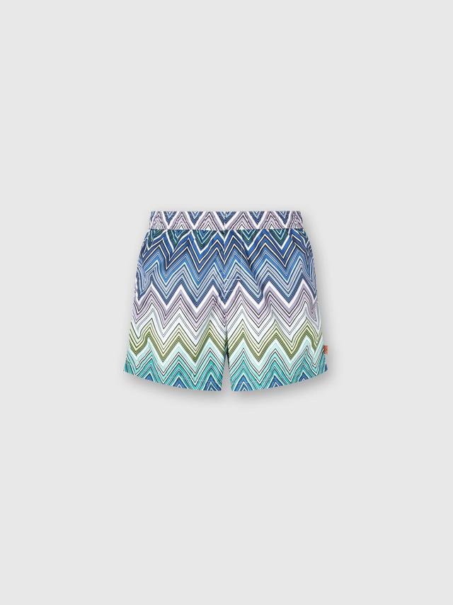 Swimming trunks with large zigzag print Product Image