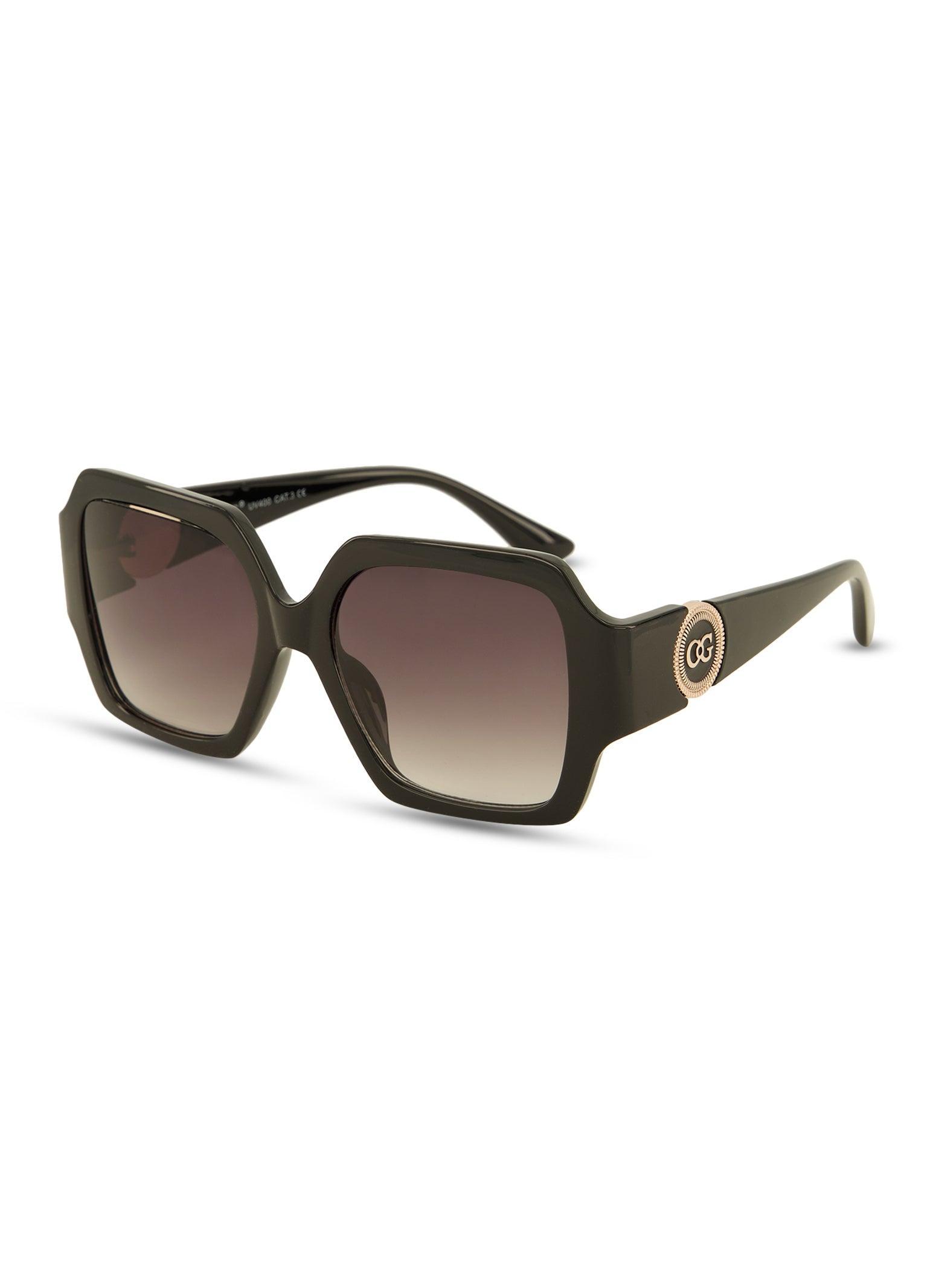 Womens Metallic Detail Temple Sunglasses Product Image