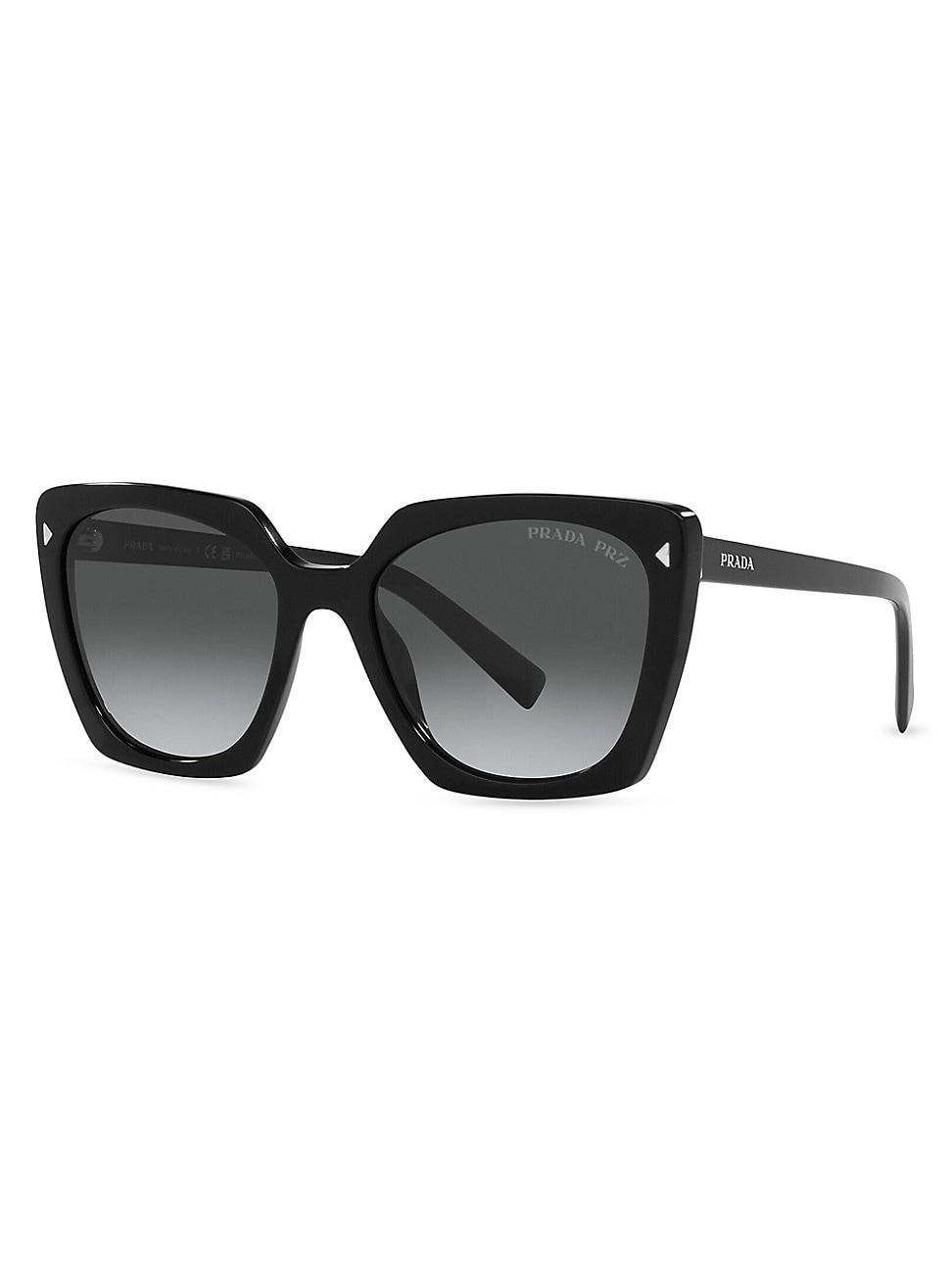 Prada 54mm Gradient Polarized Square Sunglasses Product Image