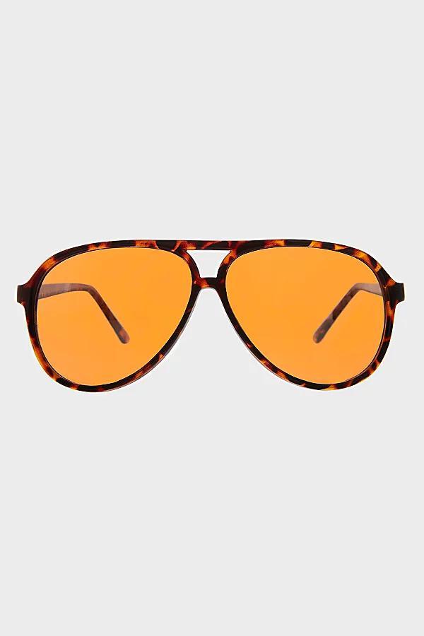 Sunglass Museum Vintage Pilot Sunglasses with Amber Lens Womens at Urban Outfitters Product Image