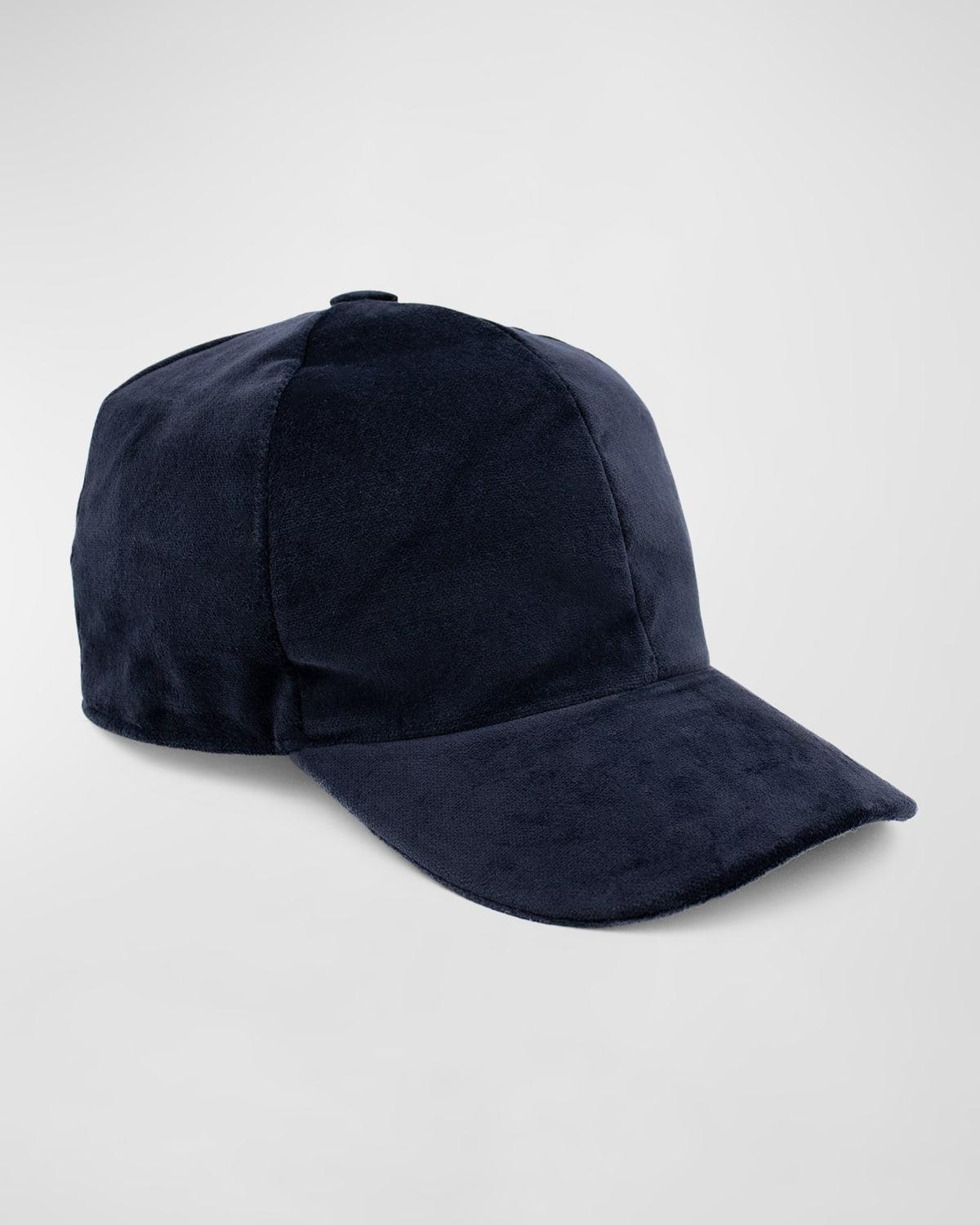 Womens Velvet Baseball Cap Product Image