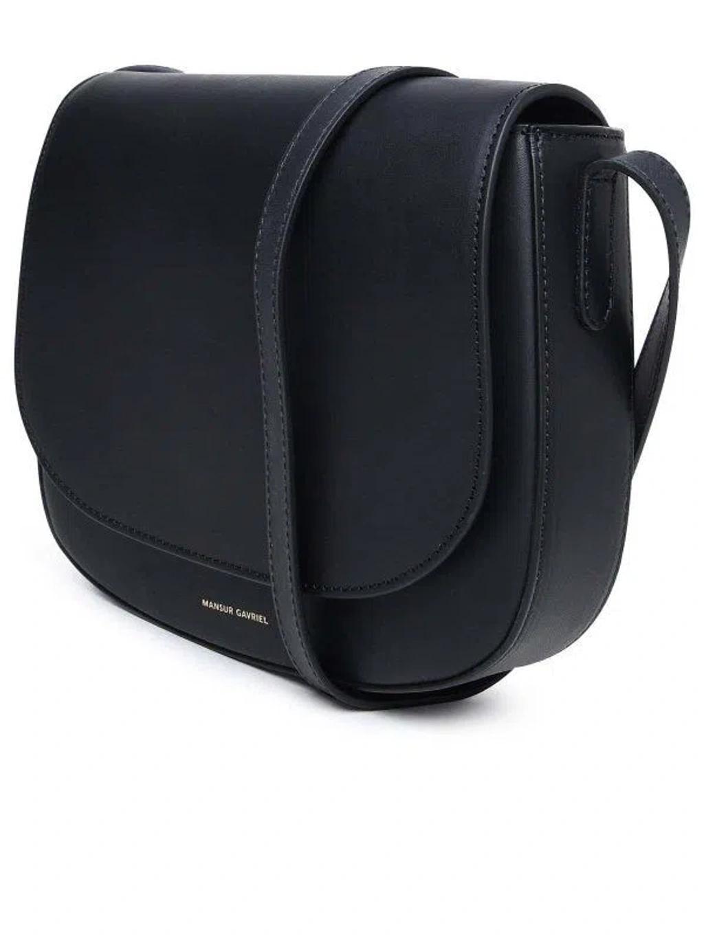 MANSUR GAVRIEL Foldover Top Shoulder Bag In Black Product Image