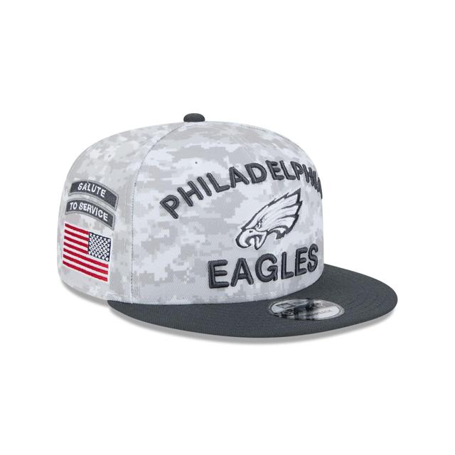 Philadelphia Eagles 2024 Salute to Service 9FIFTY Snapback Hat Male Product Image