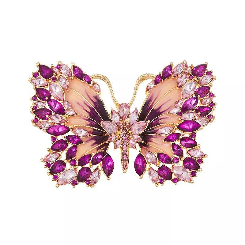 Napier Butterfly Pin, Womens, Pink Product Image