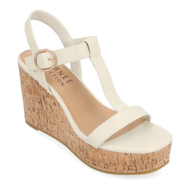 Journee Collection Womens Matildaa Wedge Sandals, 10 Medium Product Image