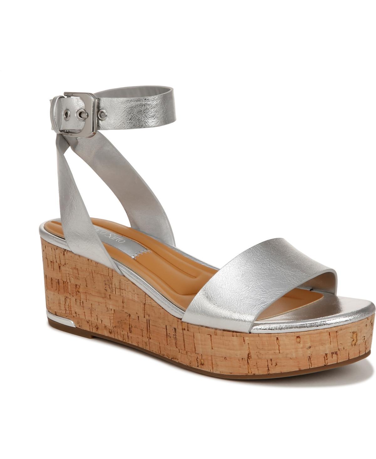 Franco Sarto Presley Platform Wedge Sandals Leather) Women's Sandals Product Image