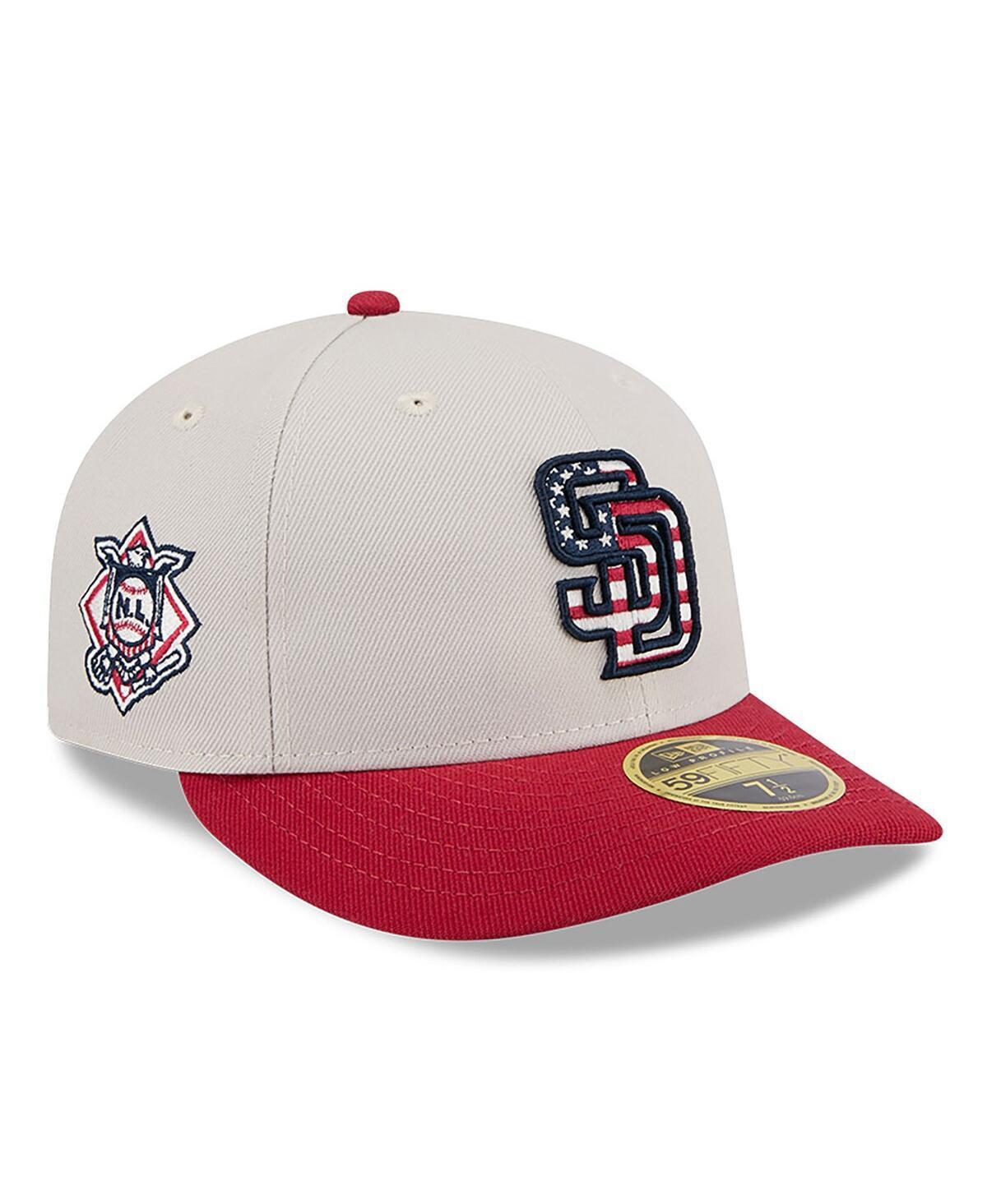 New Era Mens Red San Diego Padres 2024 Fourth of July Low Profile 59FIFTY Fitted Hat Product Image