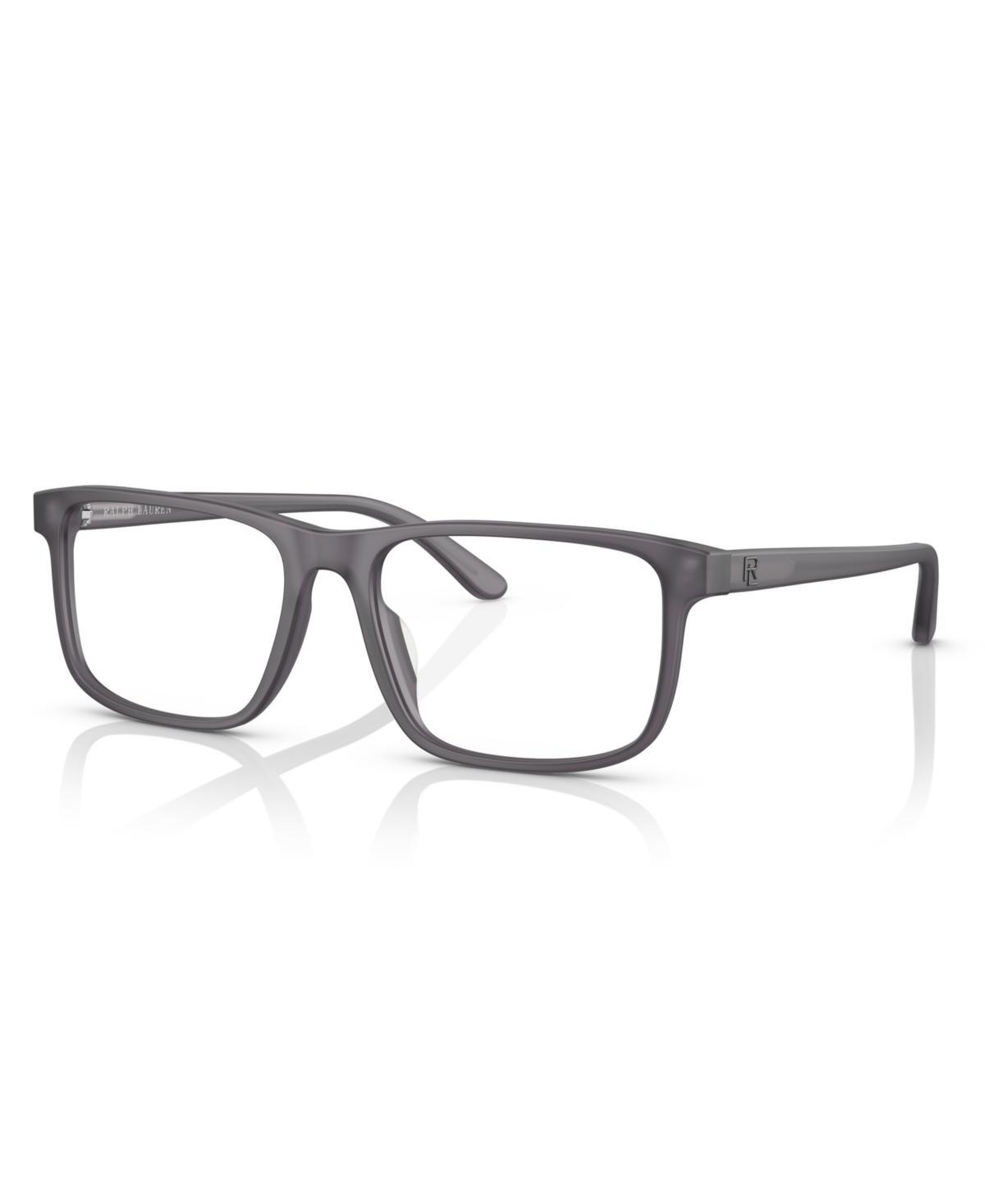 Ralph Lauren Mens Rectangle Eyeglasses, RL6225U54-o - Matte Transparent Gray Product Image