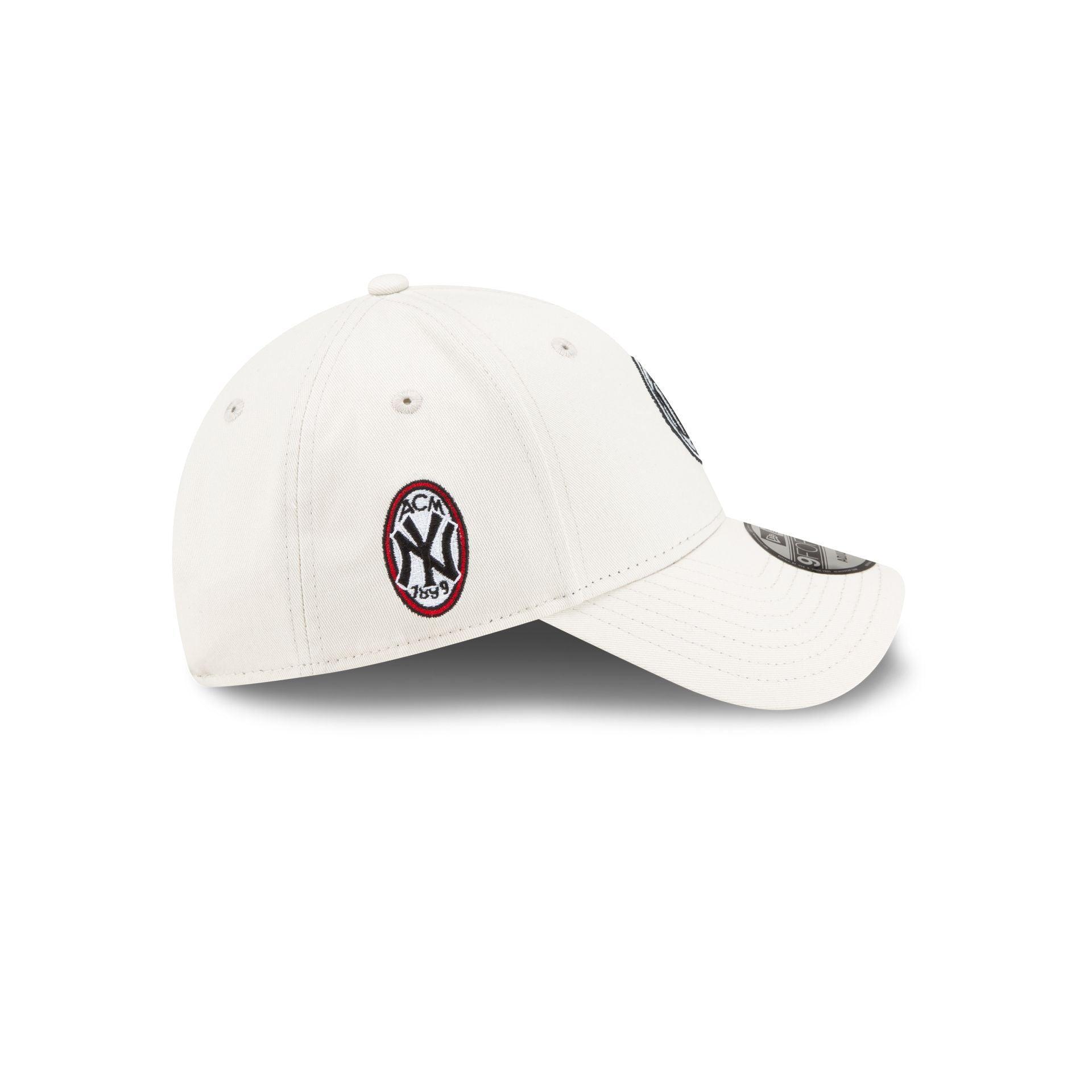 AC Milan x New York Yankees Cream 9FORTY Adjustable Hat Male Product Image