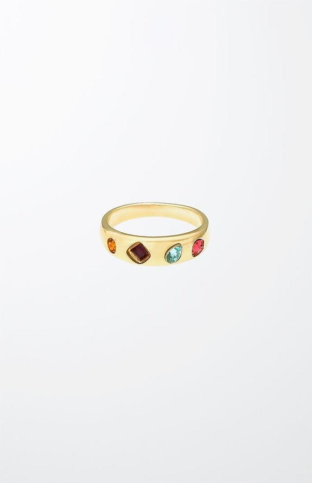 Ettika Lively Rainbow Crystal Ring Product Image