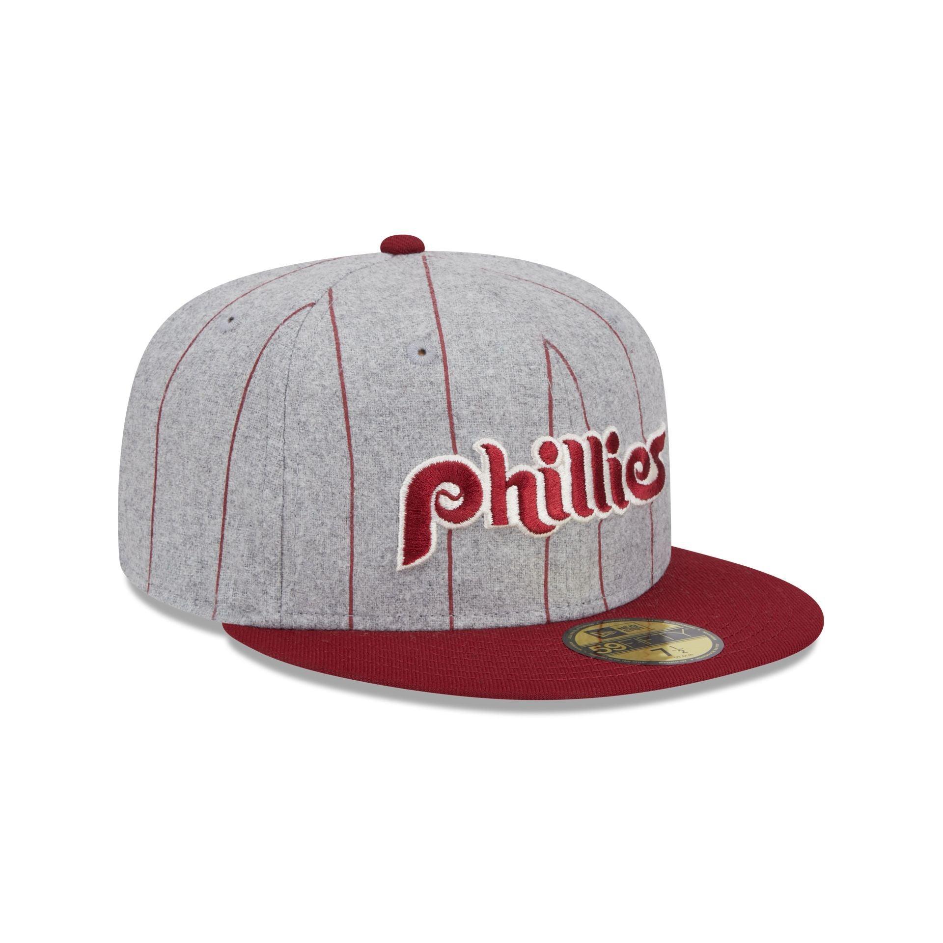 Philadelphia Phillies Heather Pinstripe 59FIFTY Fitted Hat Male Product Image