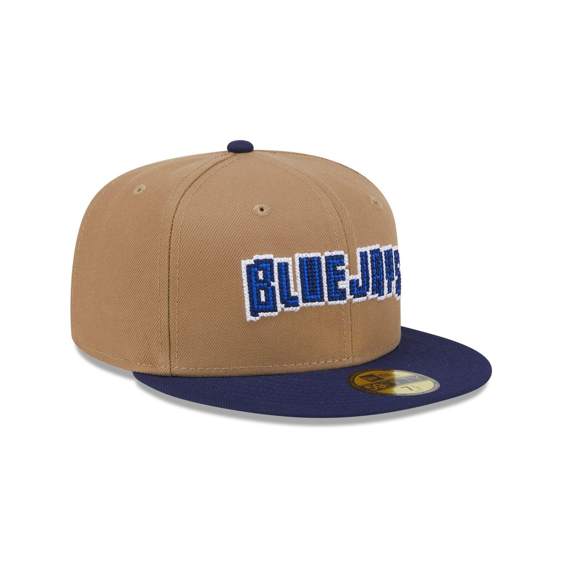 Toronto Blue Jays Classic 8-Bit Wordmark 59FIFTY Fitted Hat Male Product Image