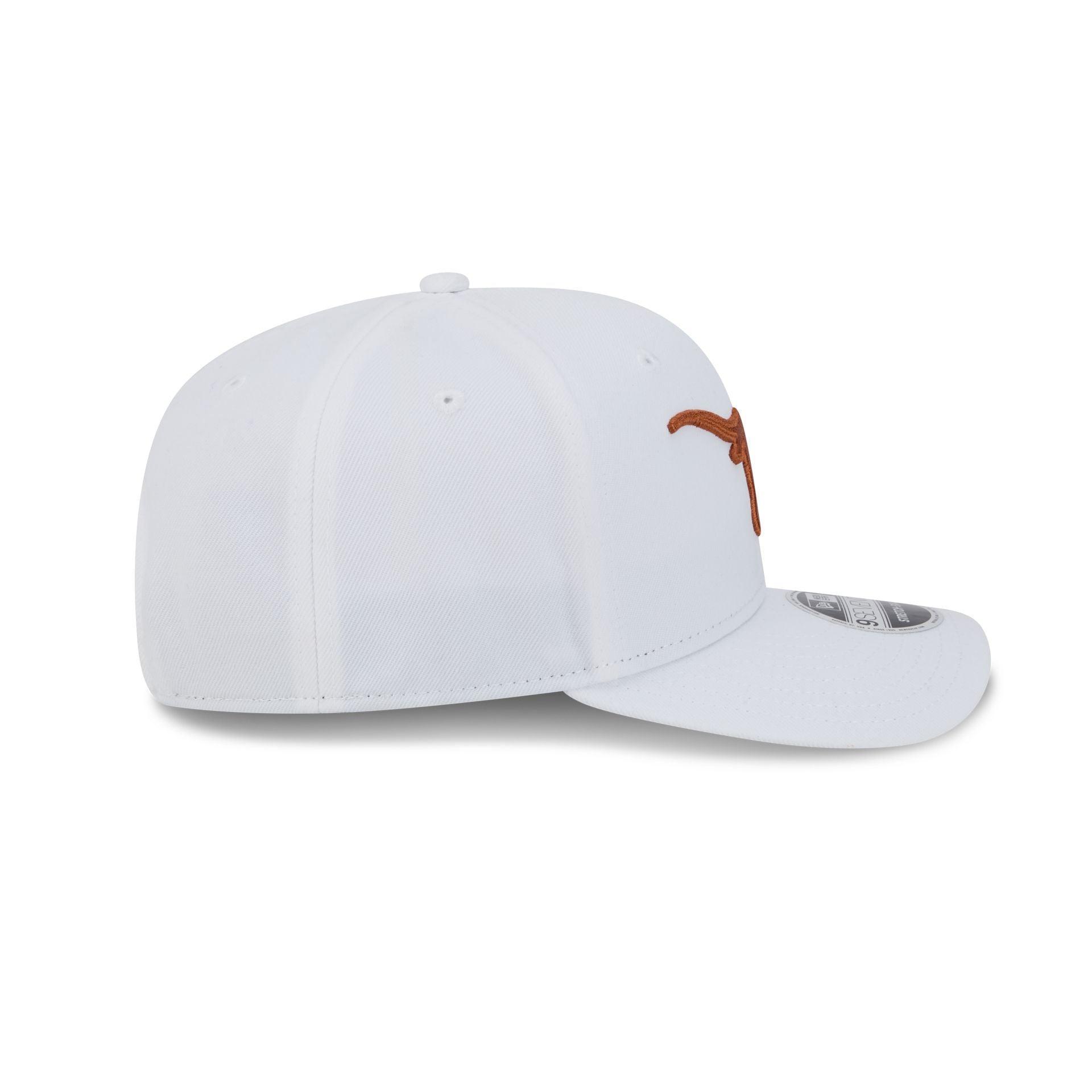 Texas Longhorns Basic White 9SEVENTY Stretch-Snap Hat Male Product Image