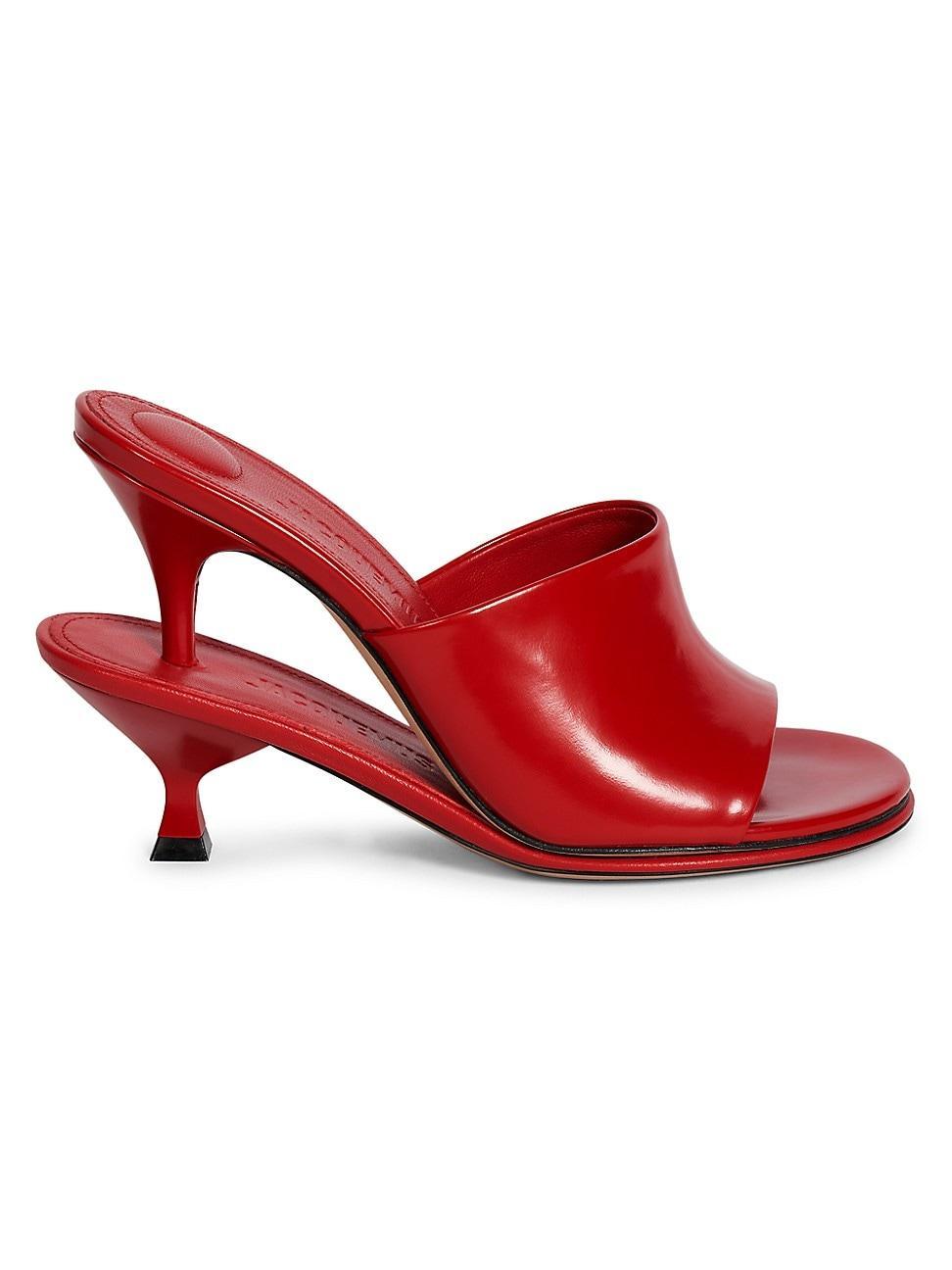 Womens Les Doubles 100MM Leather Mule Pumps Product Image