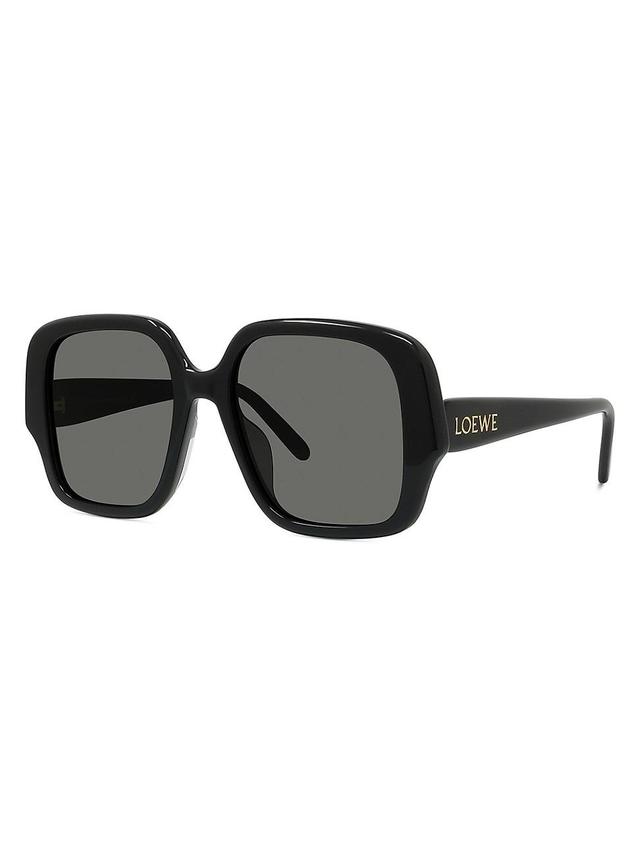 Womens Havana 54MM Square Sunglasses Product Image