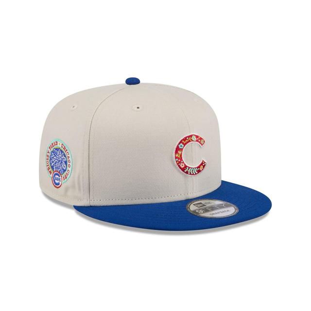 Chicago Cubs Floral Fill 9FIFTY Snapback Hat Male Product Image