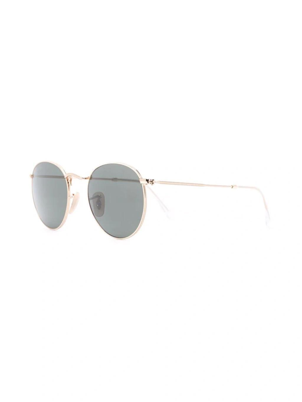 RAY BAN Round-frame Metal Sunglasses In Gold Product Image