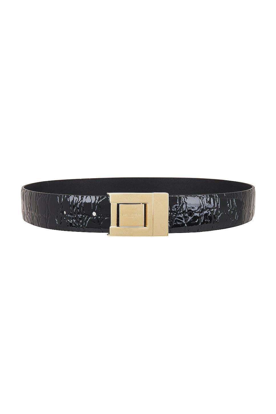 Saint Laurent Ceinture Boucle Belt in Black Product Image