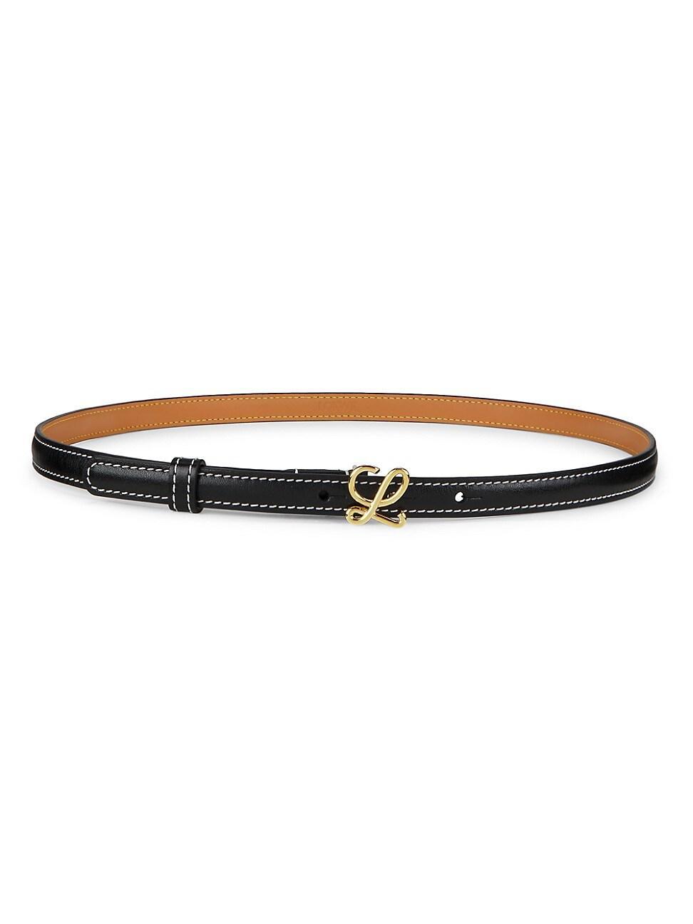 Womens L-Buckle Leather Belt Product Image