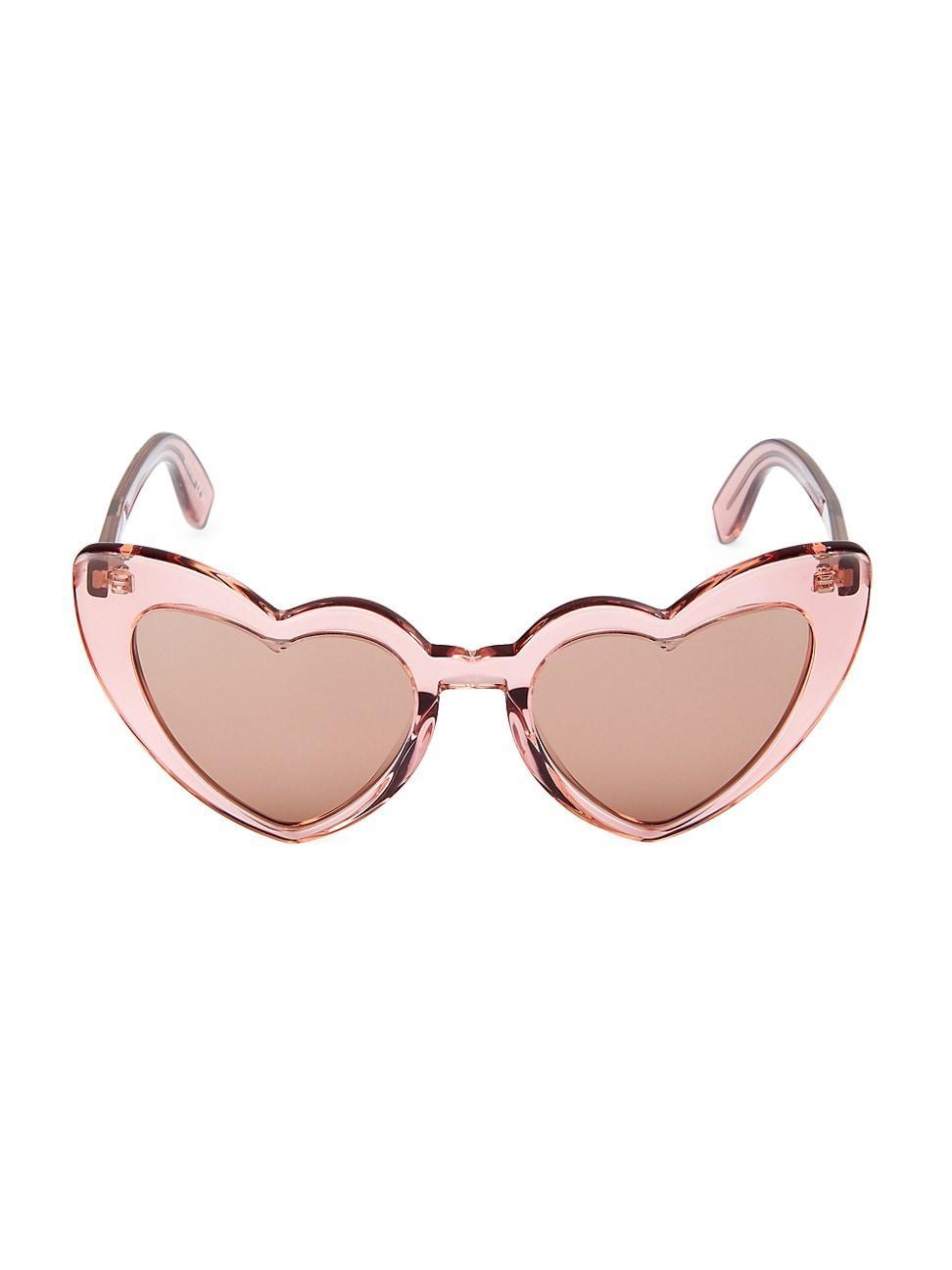 Womens 49MM Heart-Shaped Sunglasses Product Image