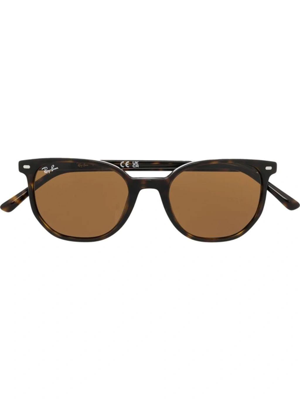 RAY BAN Elliot Wayfarer-frame Sunglasses In Braun Product Image