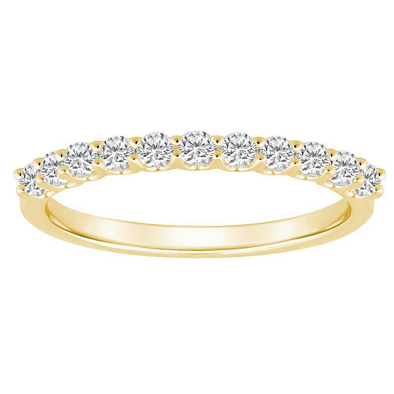 Alyson Layne 14k Gold 1/3 Carat T.W. Diamond 11-Stone Wedding Band, Womens Yellow Product Image