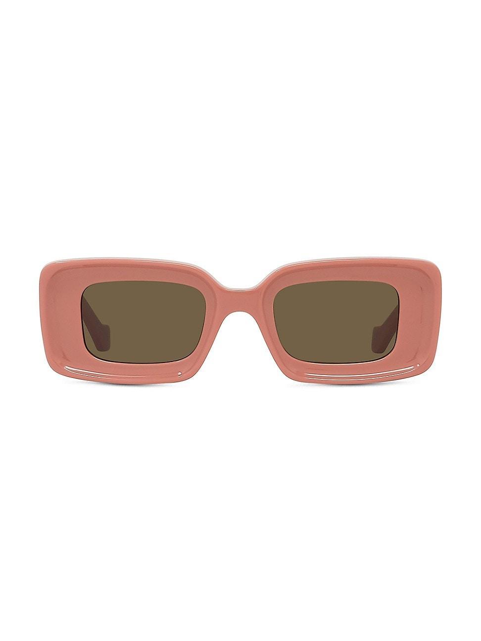 Loewe Chunky Anagram 46mm Rectangular Sunglasses Product Image