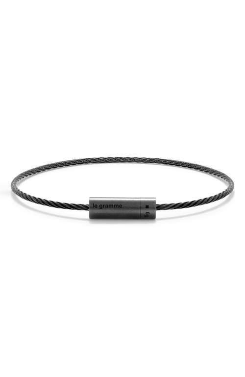 Mens Unisex 5G Brushed Ceramic Cable Bracelet Product Image