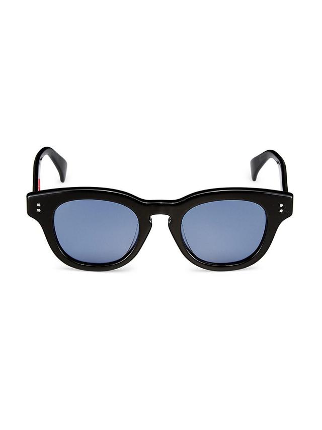 Mens Round Acetate Sunglasses Product Image