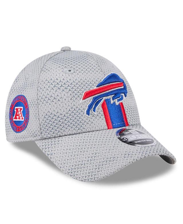 New Era Mens Gray Buffalo Bills 2024 Sideline 9FORTY Stretch-Snap Hat Product Image