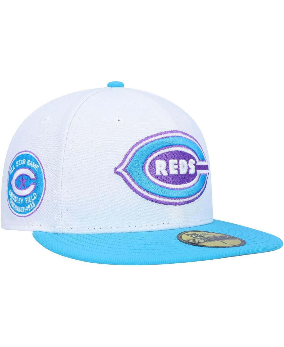 Mens New Era White Cincinnati Reds 1938 Mlb All-Star Game Vice 59FIFTY Fitted Hat Product Image