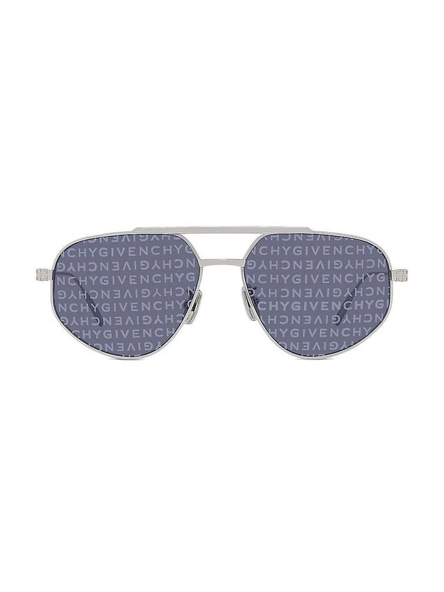 Mens Gvspeed 57MM Geometric Sunglasses Product Image